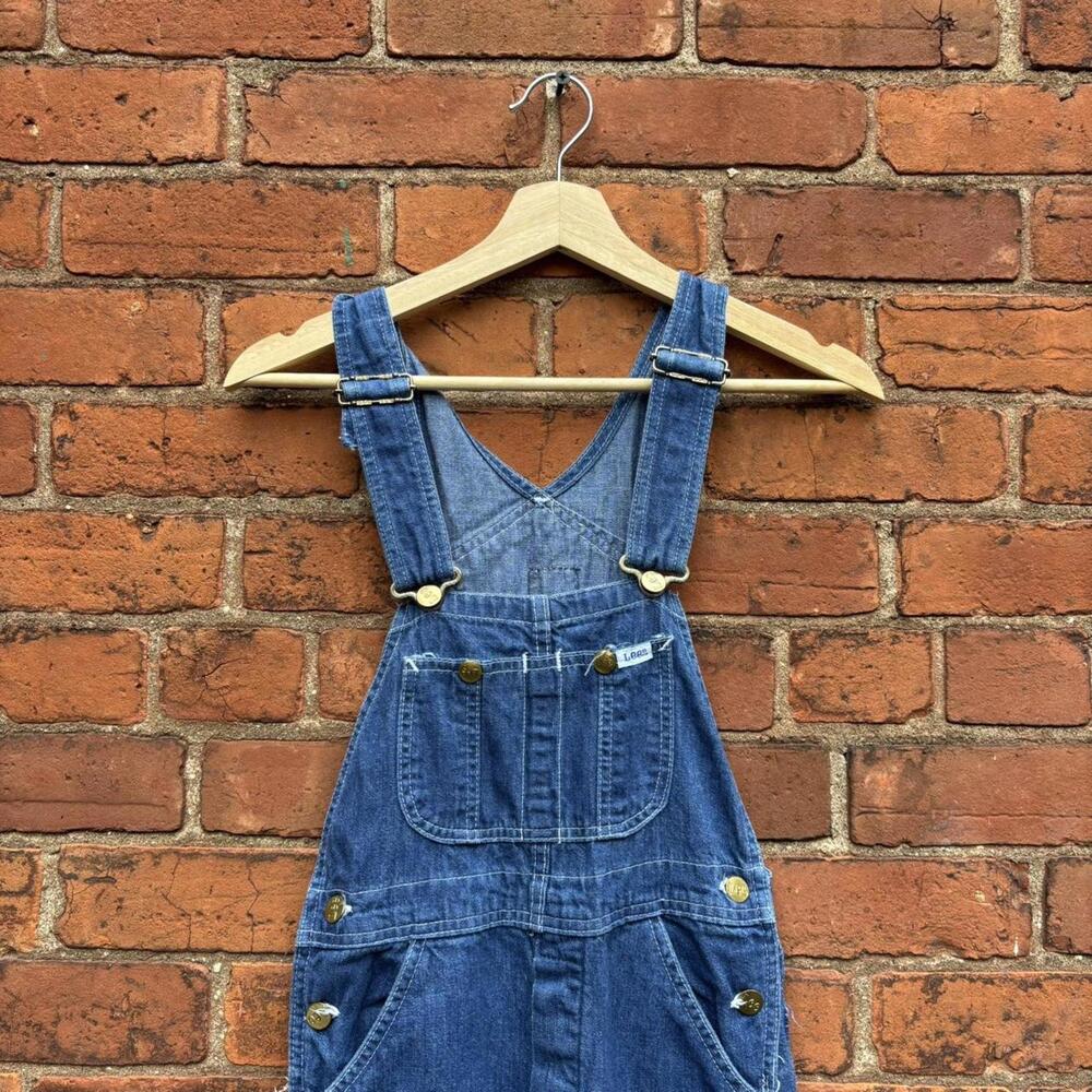 vintage Lee denim overalls 70s 26x34 made in Canada